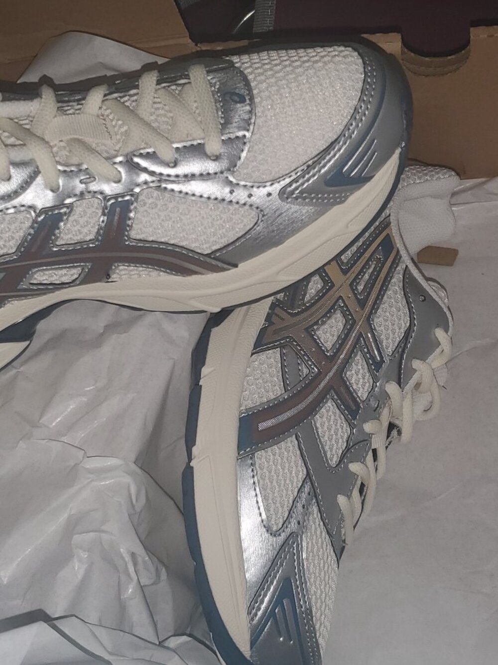 ASICS GEL 1130 Cream/Mahogany sz 8M - Picture 2 of 3